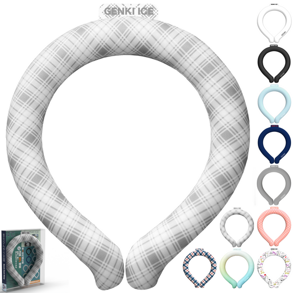 Genki Ice アイスネックリング グレーチェック(Grey Check) S/M/L