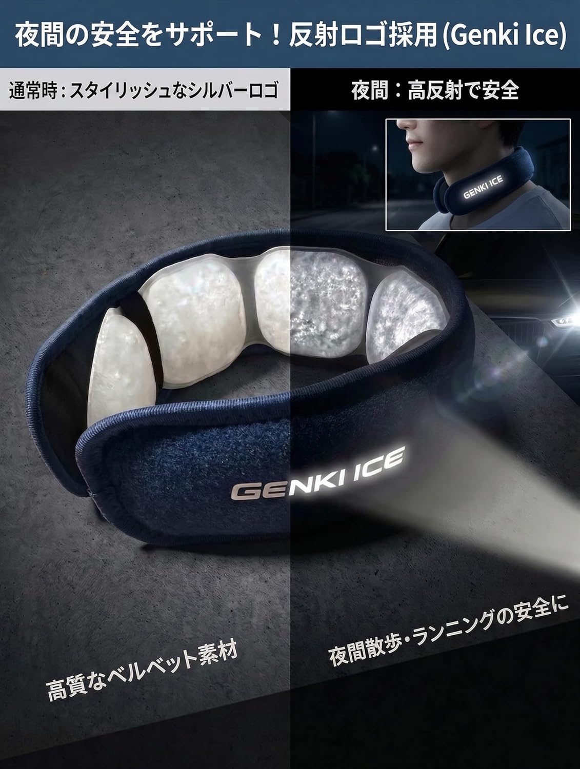 GENKI ICE ネッククーラー 【2026ワイドモデル】24℃ PCM 首 冷やす 首