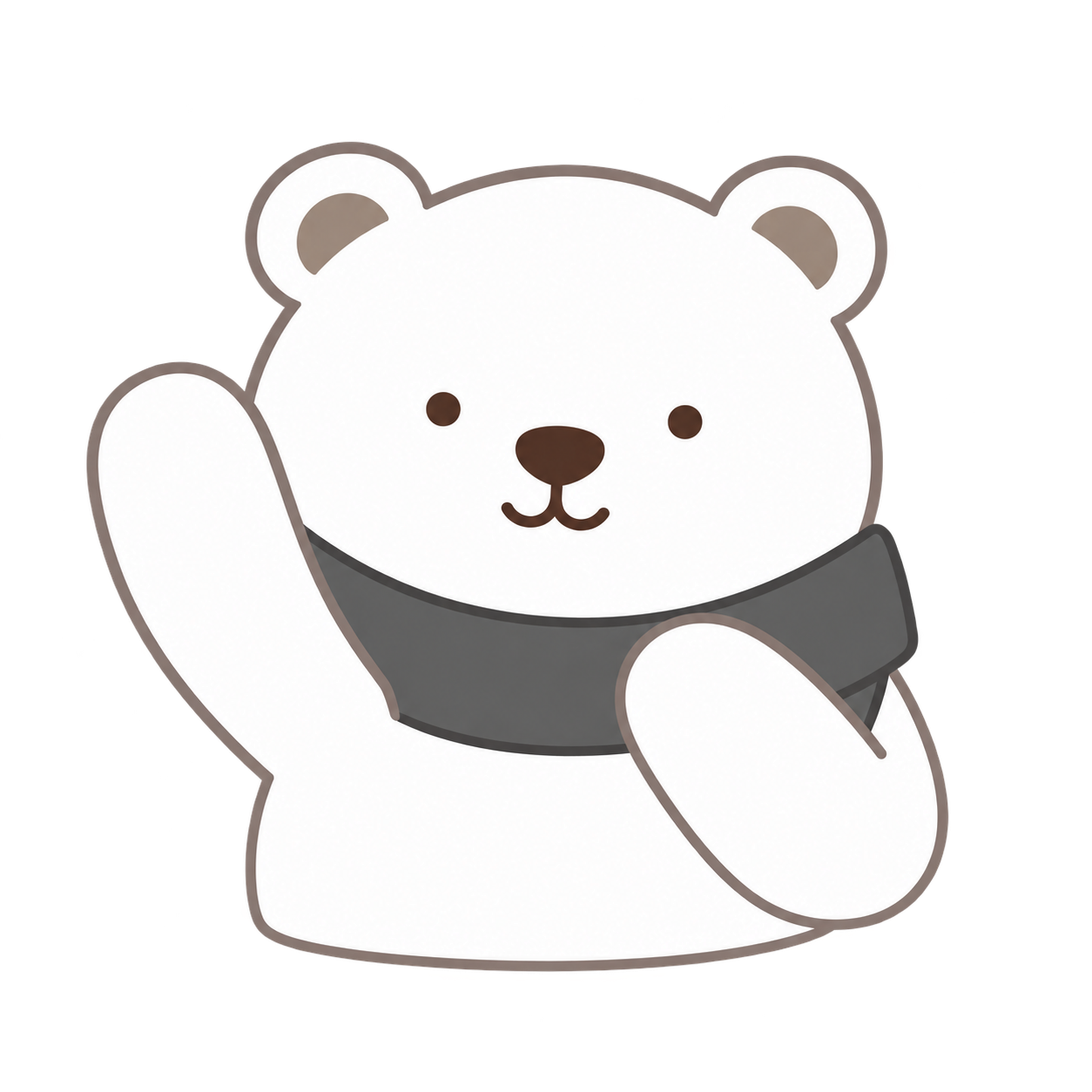笑顔で手を振るこたりん